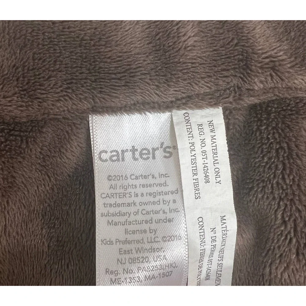 Carter’s Monkey Baby Lovey Boys Girls‎ Security Blanket Brown Green 13